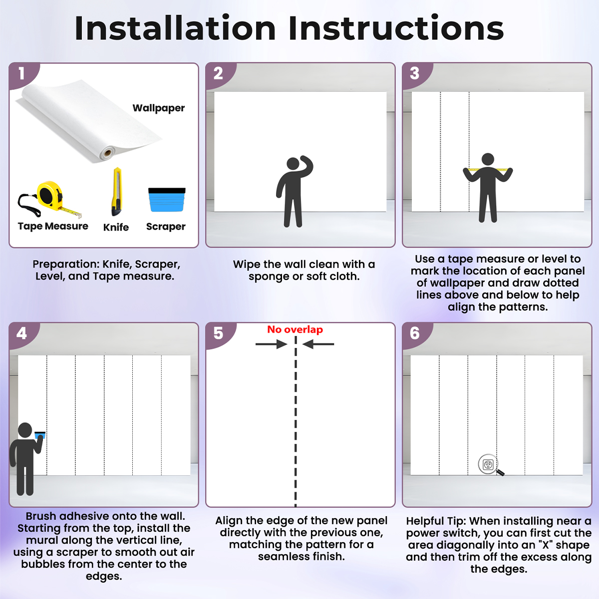 Unpasted Mural Wallpaper 96