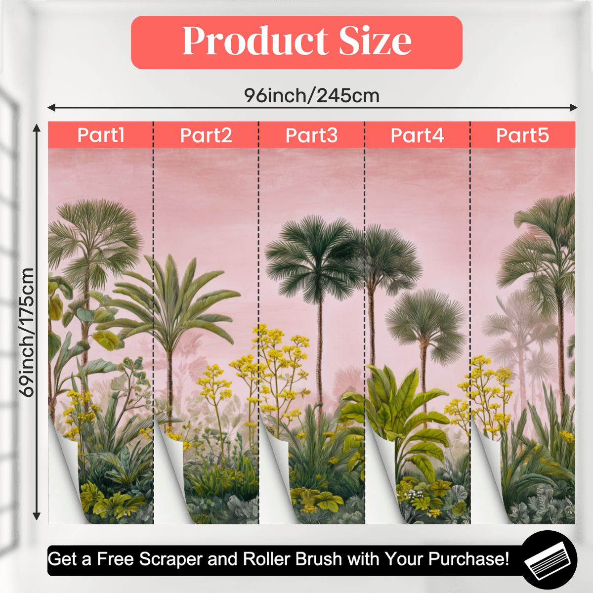 Unpasted Mural Wallpaper 96