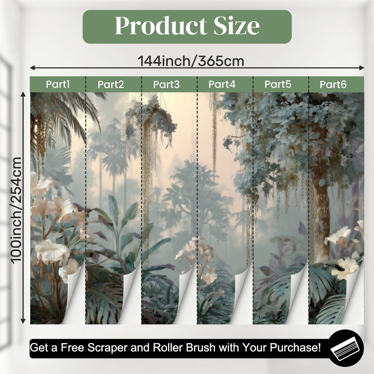 Unpasted Mural Wallpaper 144