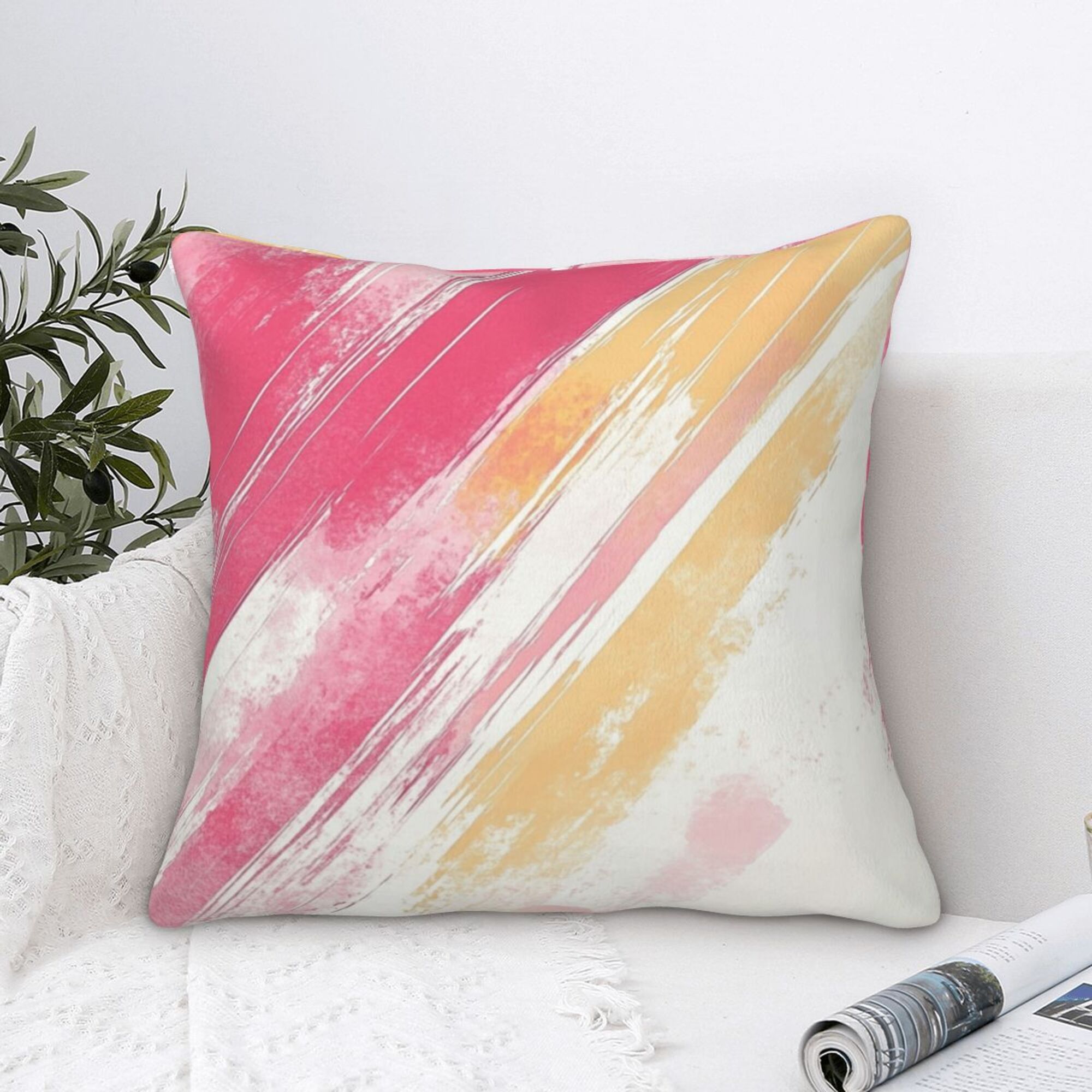 Velvet Throw Pillow Covers (Single-Sided Design)