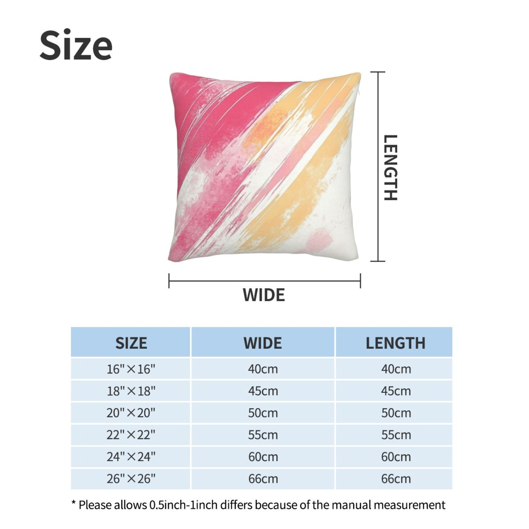 Velvet Throw Pillow Covers (Single-Sided Design)