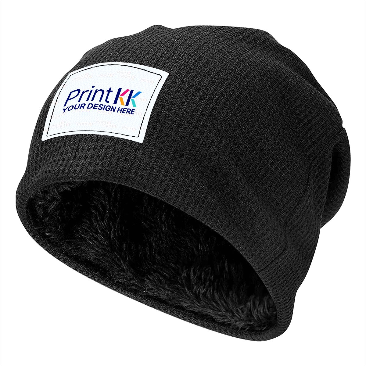 ワッフルニットプルオーバーハット