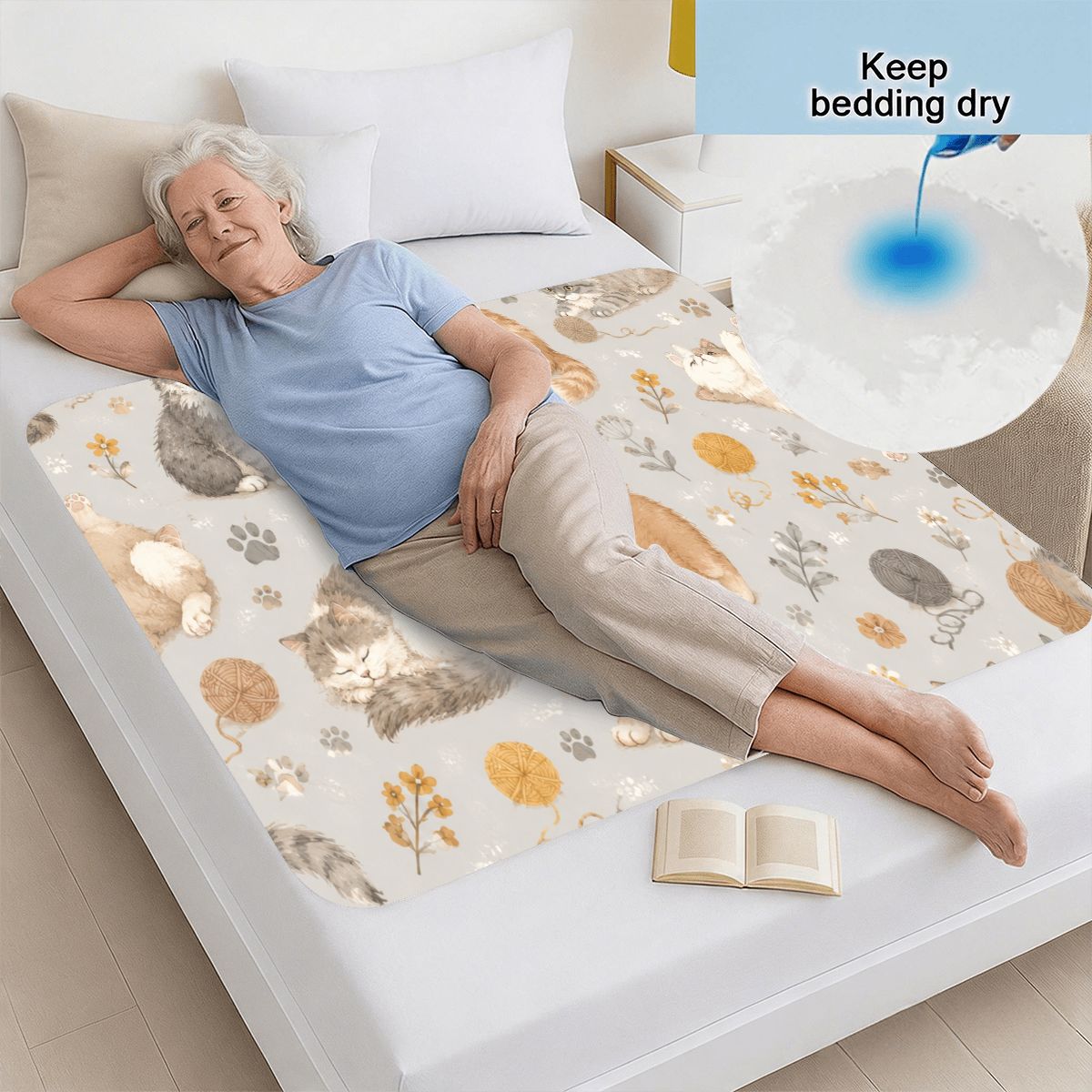 Washable Underpads Reusable Protective Mat