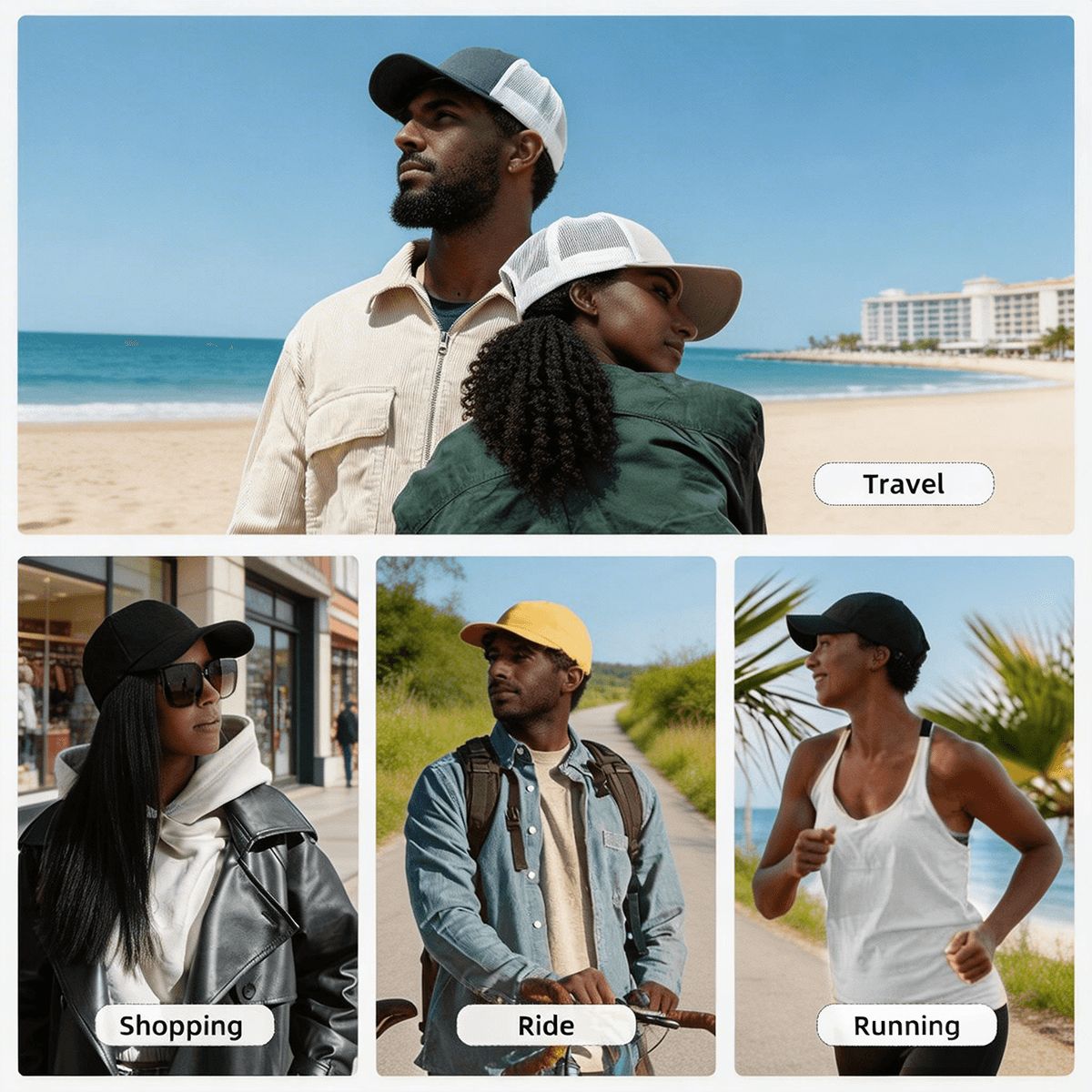 Cappellino in rete di denim lavato