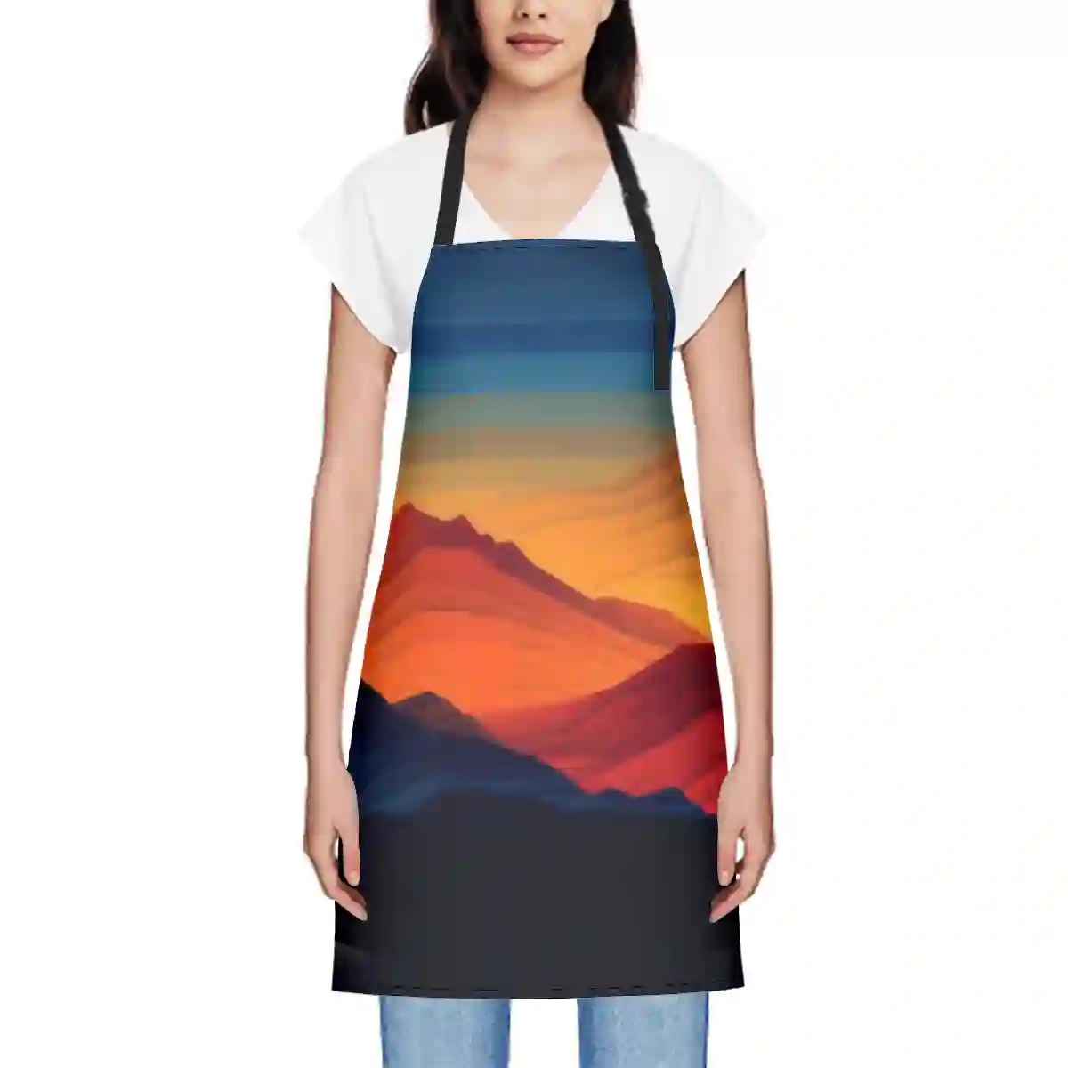 Waterproof Apron Women without Pockets