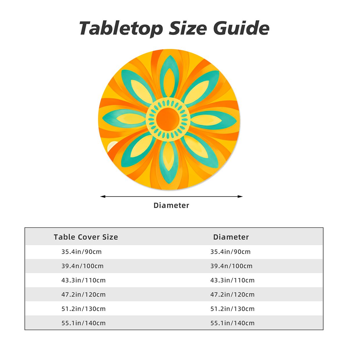 Waterproof Round Table Cover