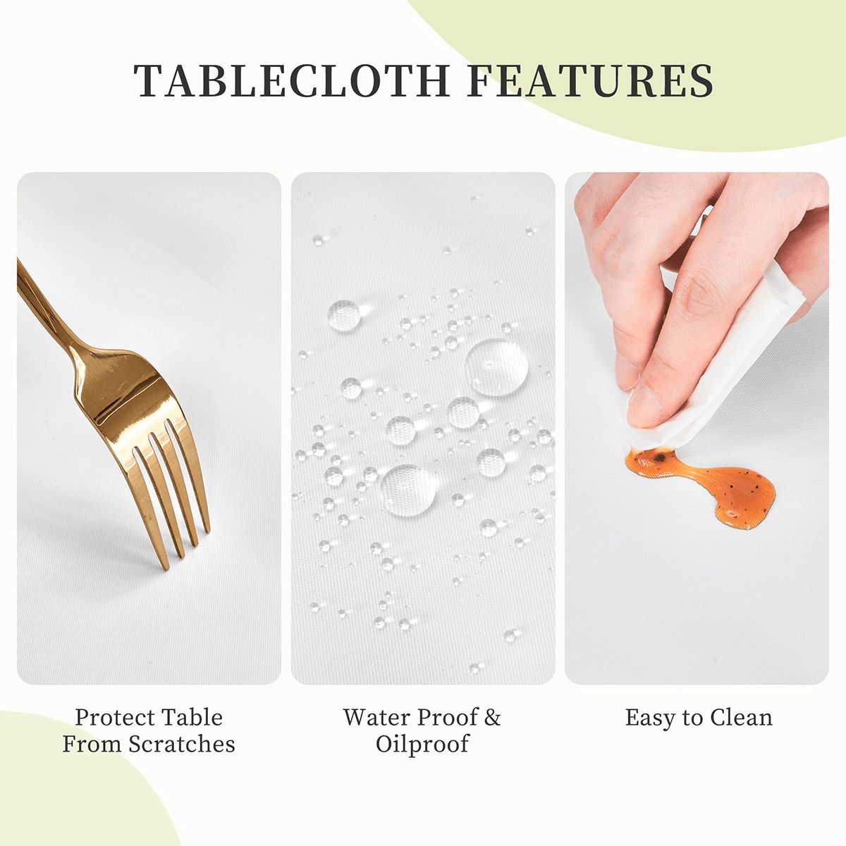 Waterproof Round Table Cover