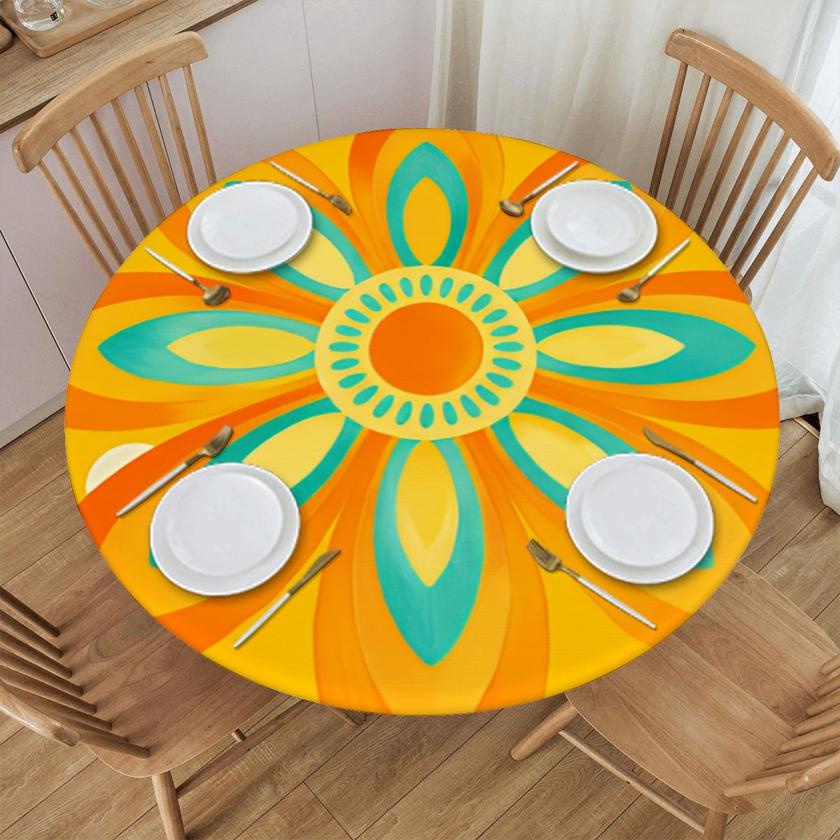 Waterproof Round Table Cover