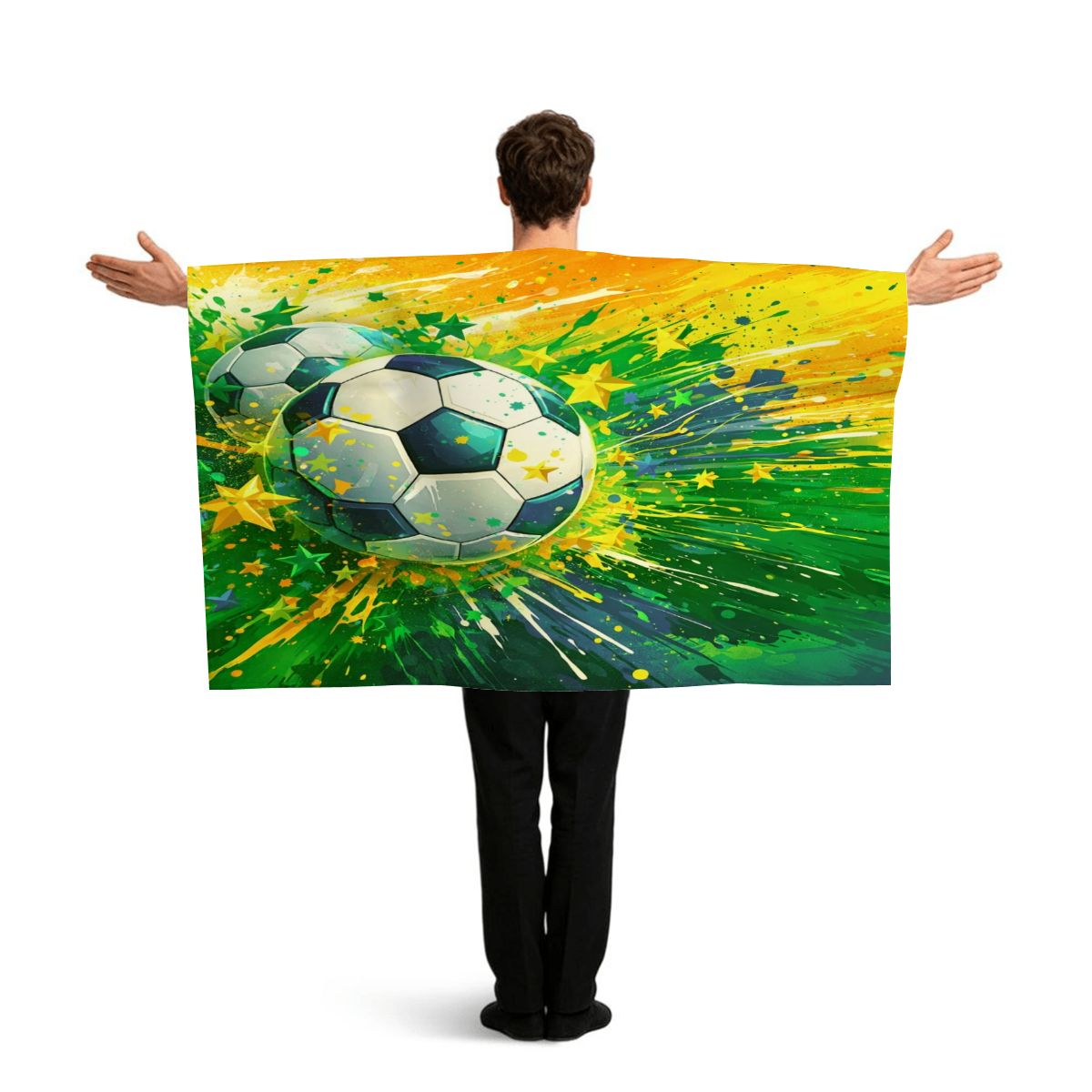 Wearable Sports Flag Sleeve Cape