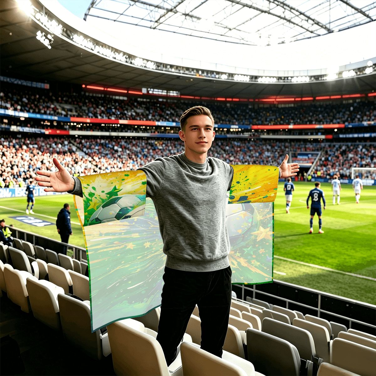 Wearable Sports Flag Sleeve Cape