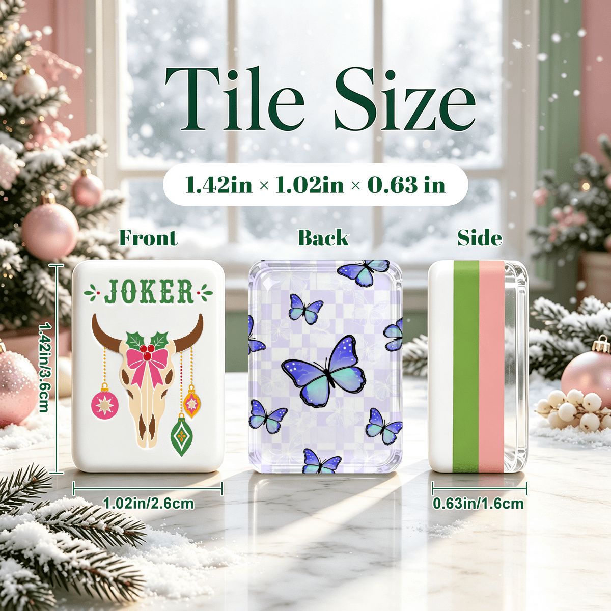 西洋クリスマス麻雀牌