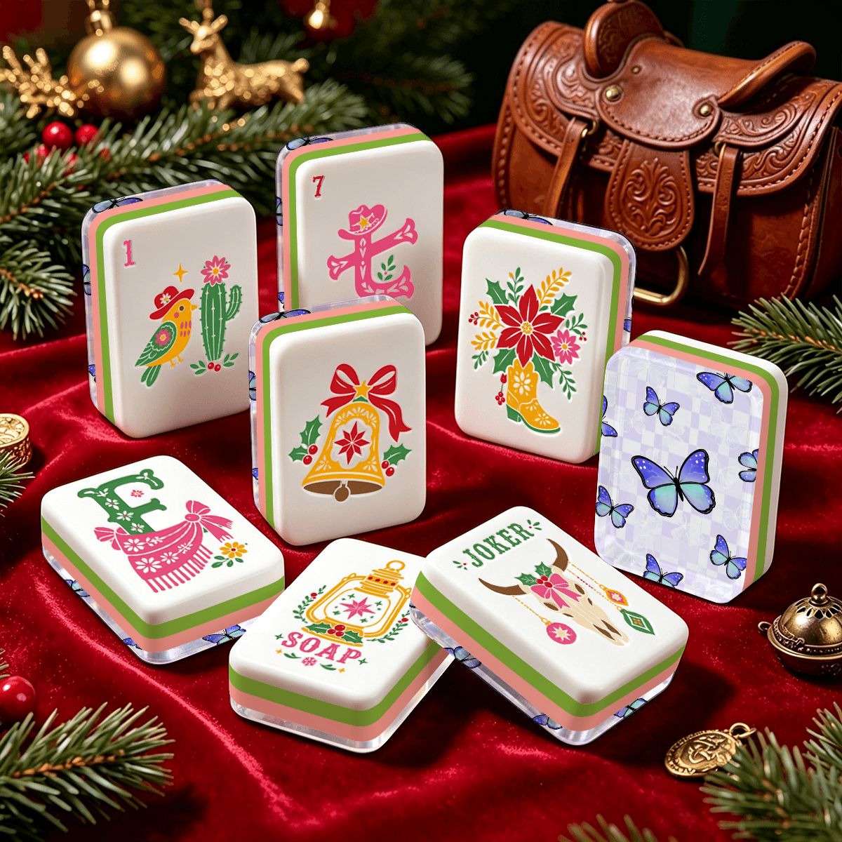 西洋クリスマス麻雀牌
