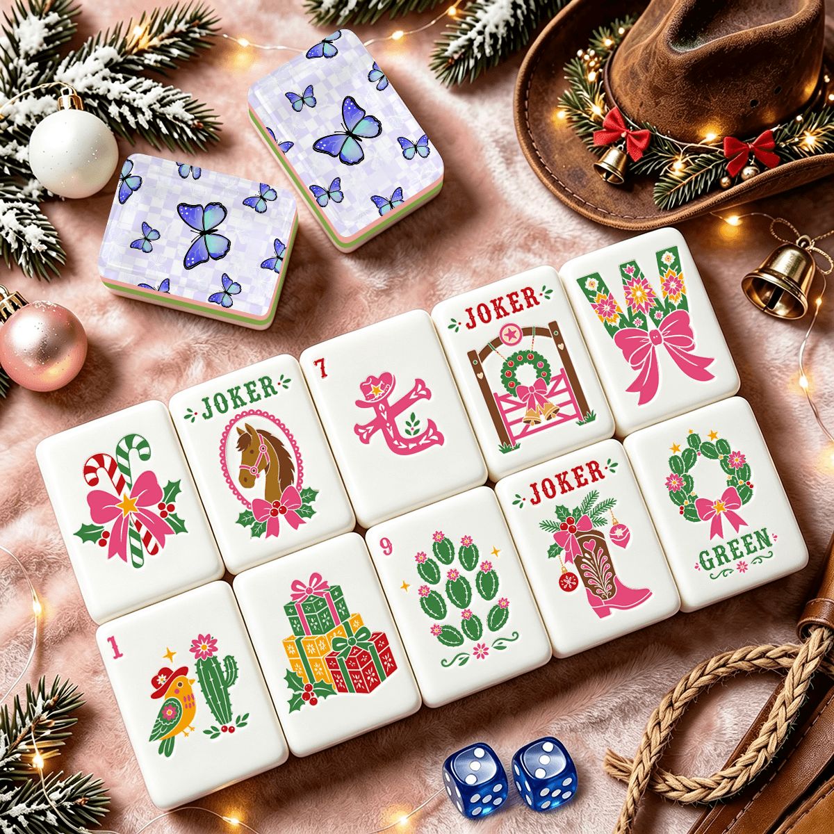 西洋クリスマス麻雀牌