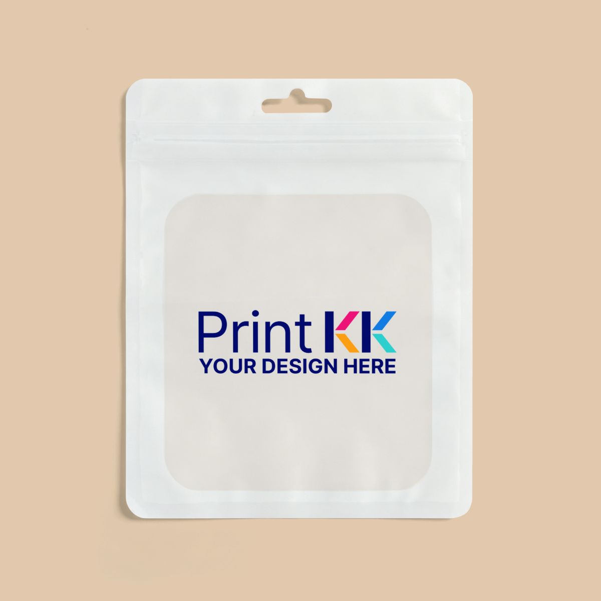 White Ziplock Bag-12x15cm