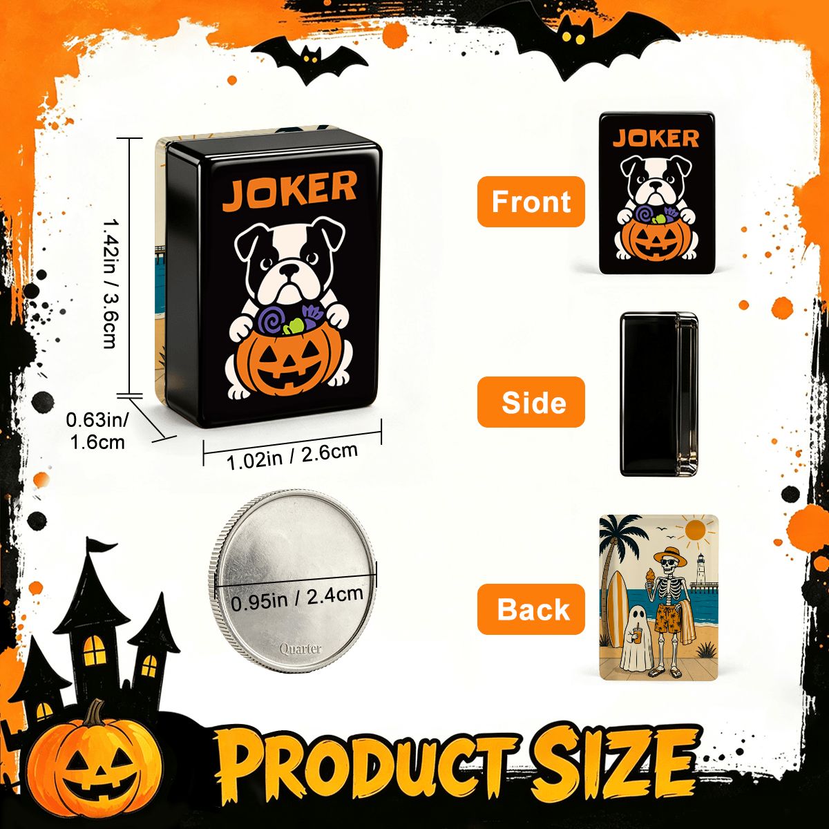 Wicked Bulldog Halloween Mahjong Tiles