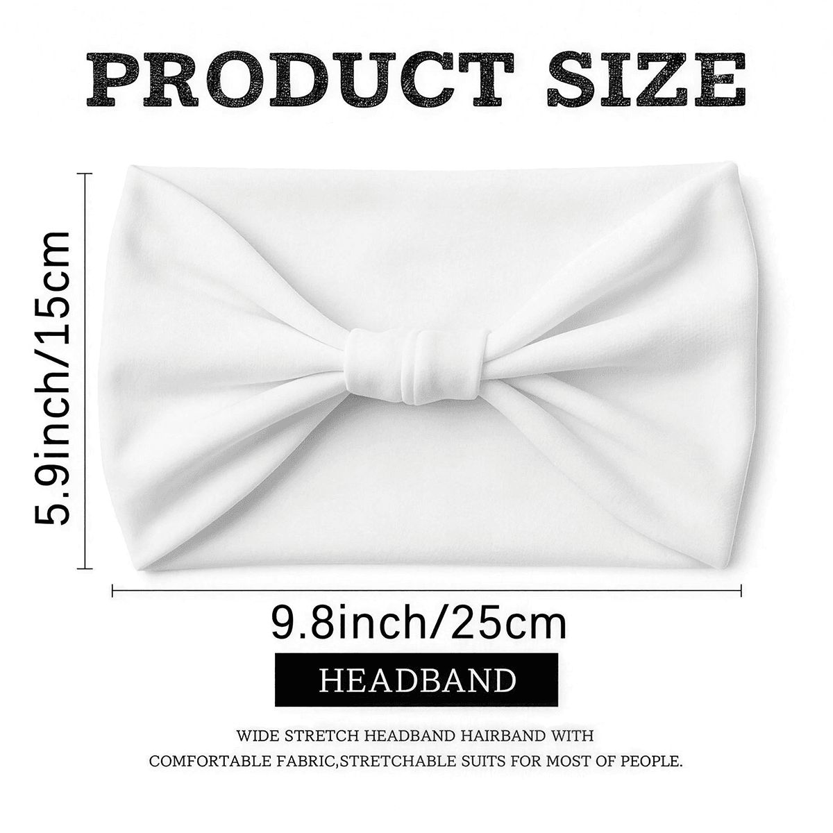 Wide Turban Headbands for Women