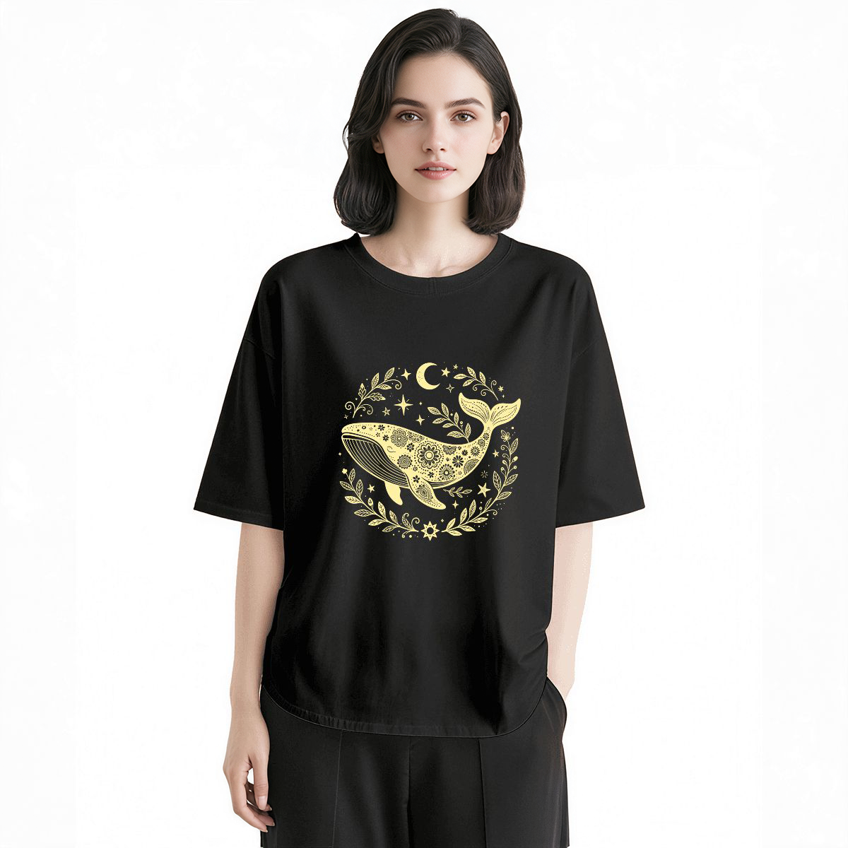 日本製コットンTシャツ（レディース）