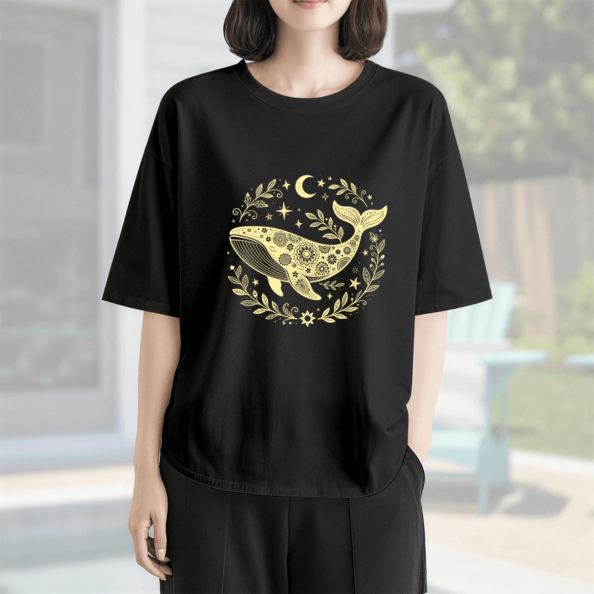 日本製コットンTシャツ（レディース）