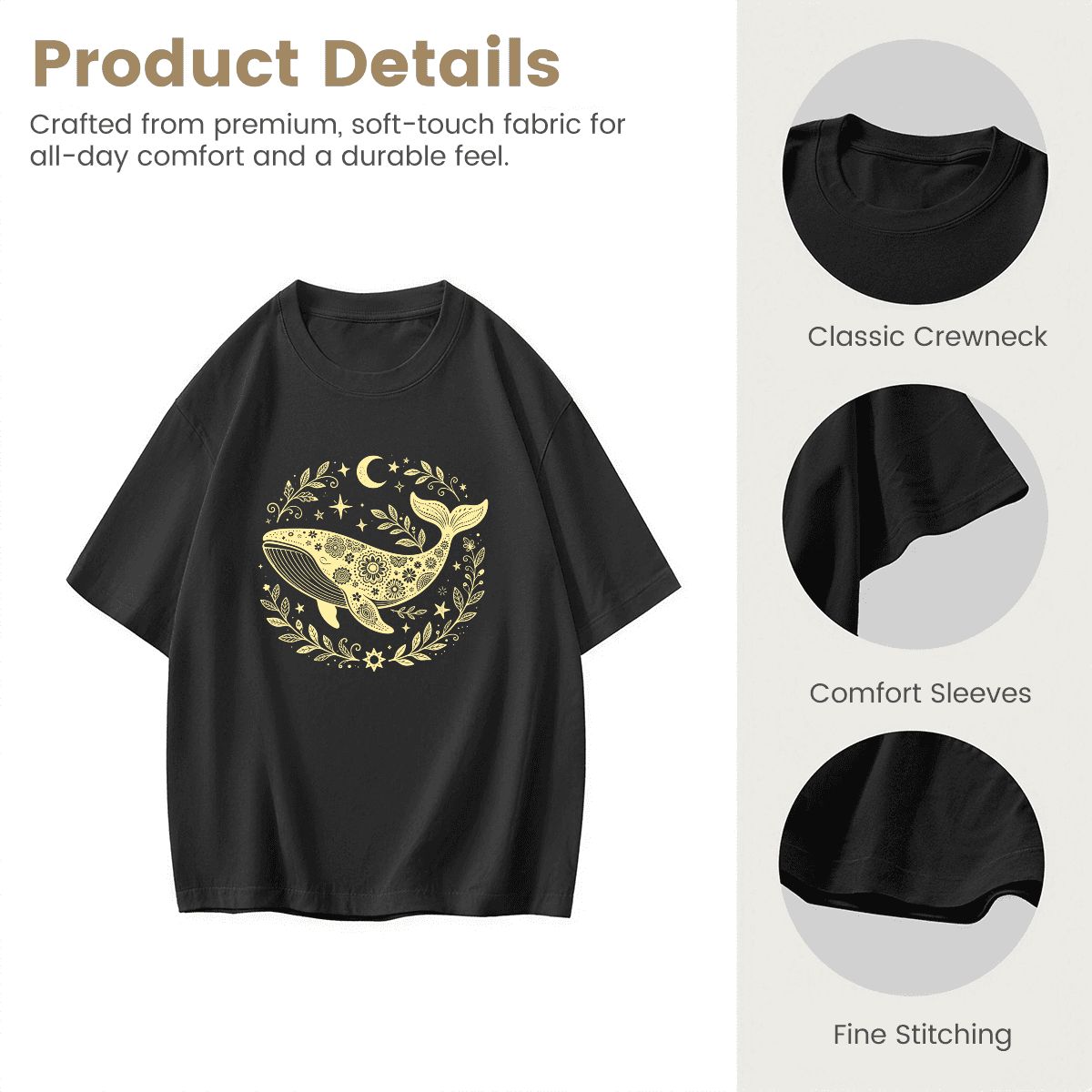 日本製コットンTシャツ（レディース）