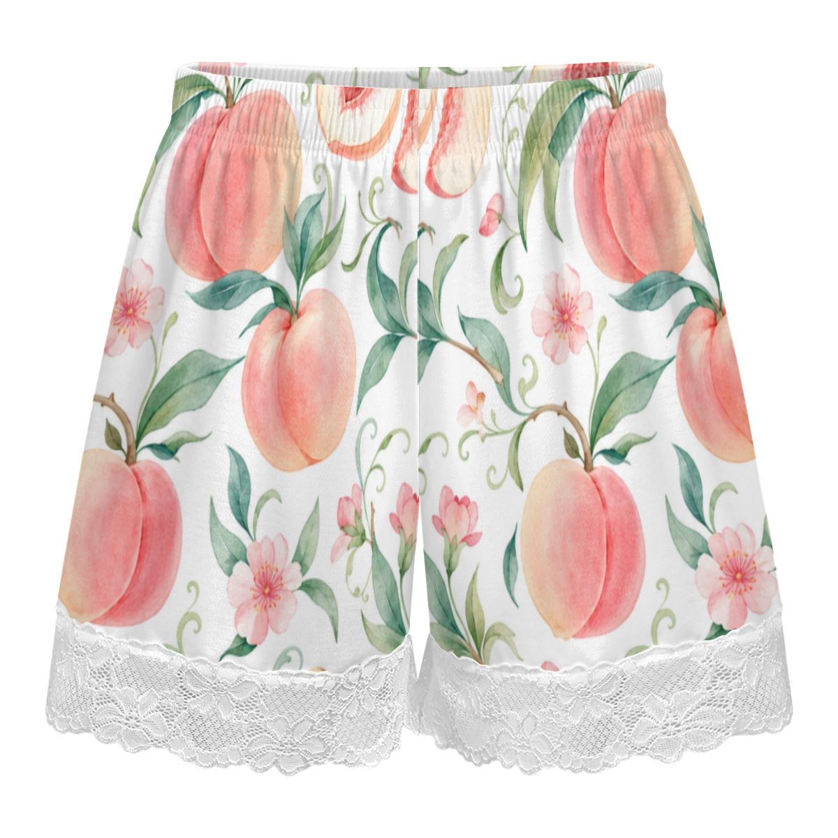 Women's Lace Trim Pajama Shorts