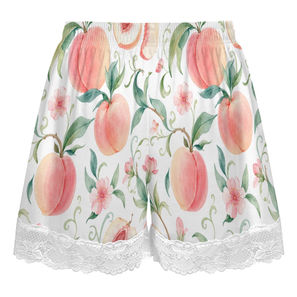Women's Lace Trim Pajama Shorts