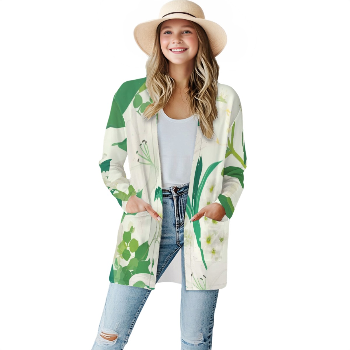 Women's Long-Sleeved Cardigan