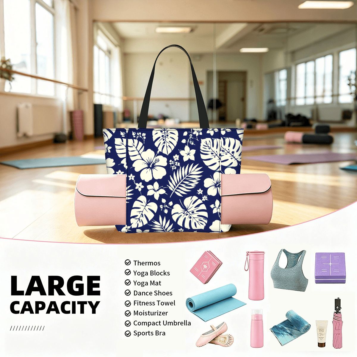 Yoga Bag with Yoga Mat Carrier