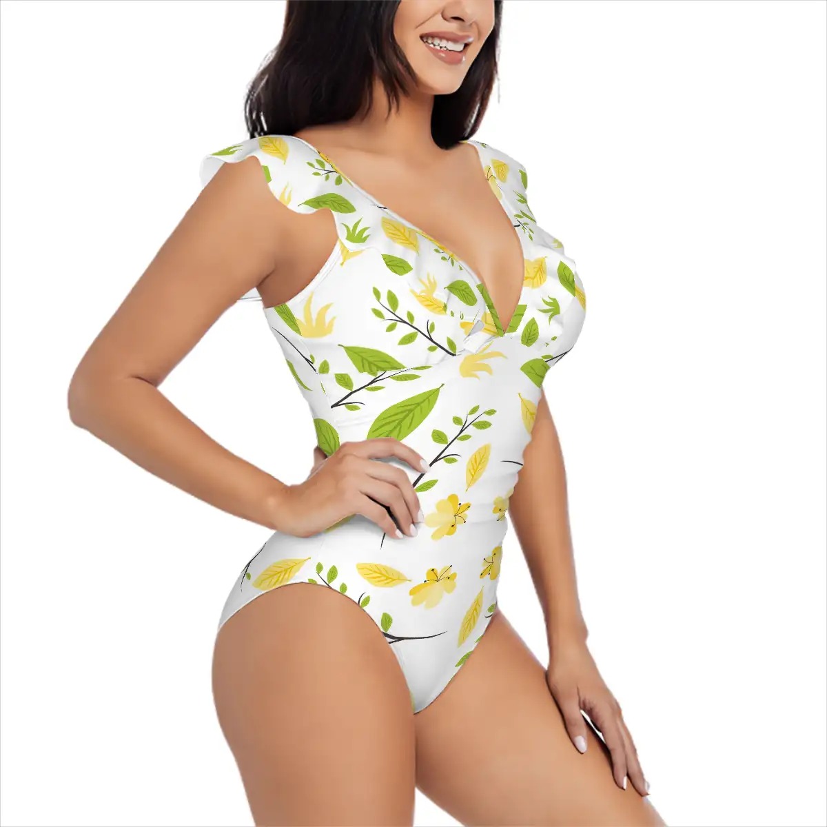 Women's Ruffle One Piece Swimsuit