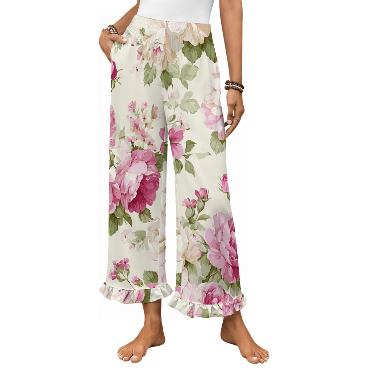 Women's Ruffled Pajama Pants