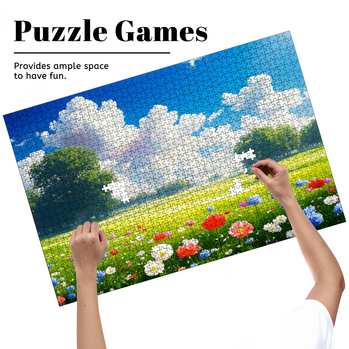 Wooden Jigsaw Puzzles 1000 pcs (Horizontal)