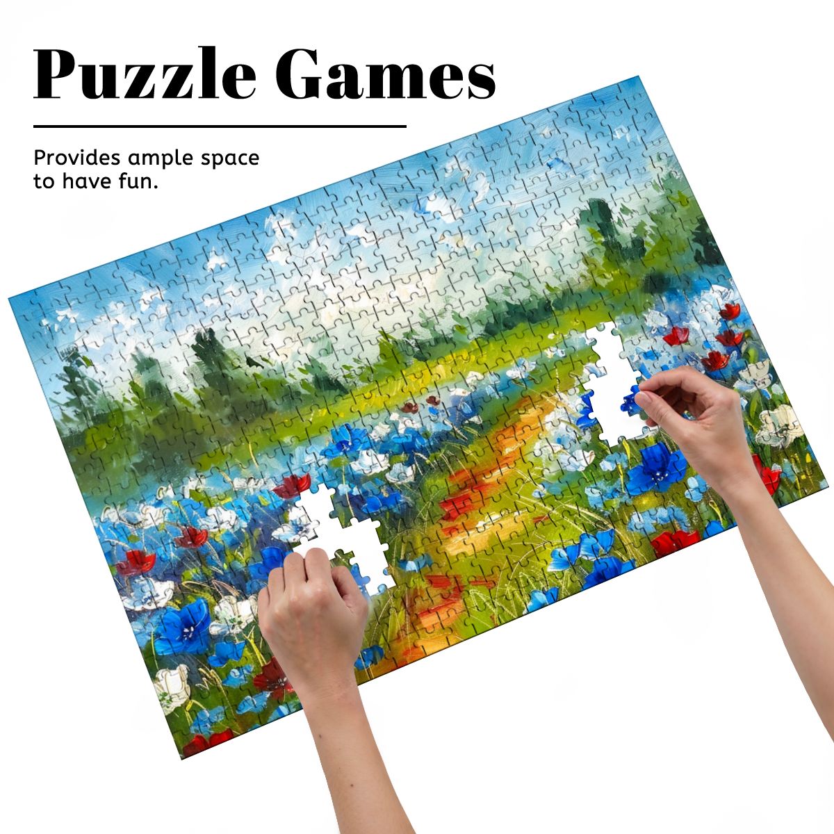 Wooden Jigsaw Puzzles 500 pcs (Horizontal)