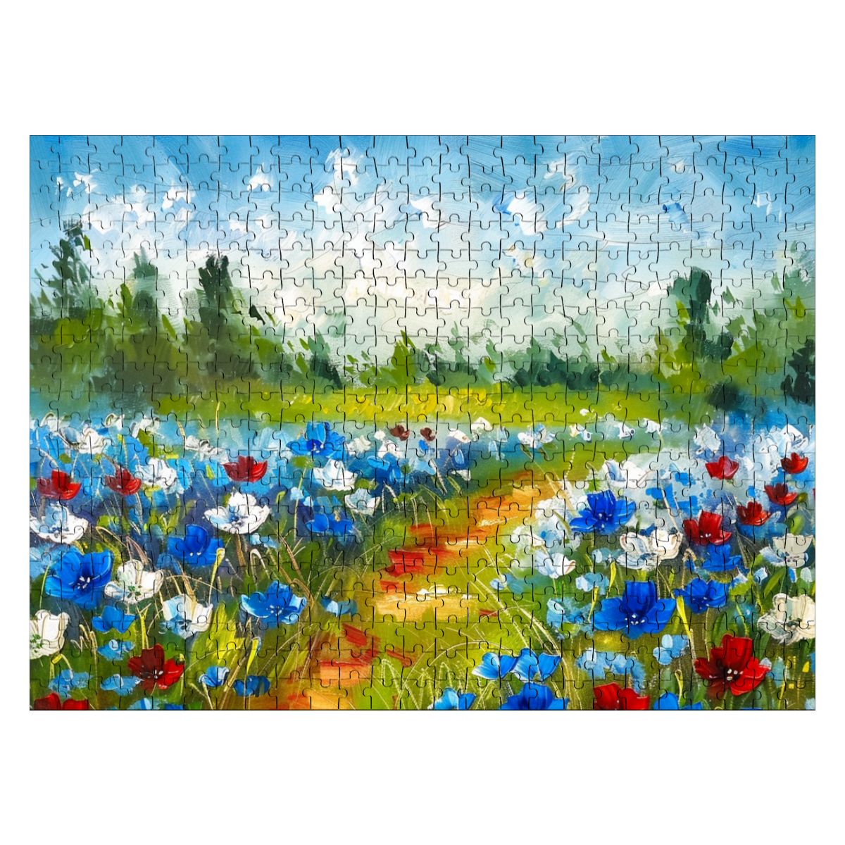 Wooden Jigsaw Puzzles 500 pcs (Horizontal)