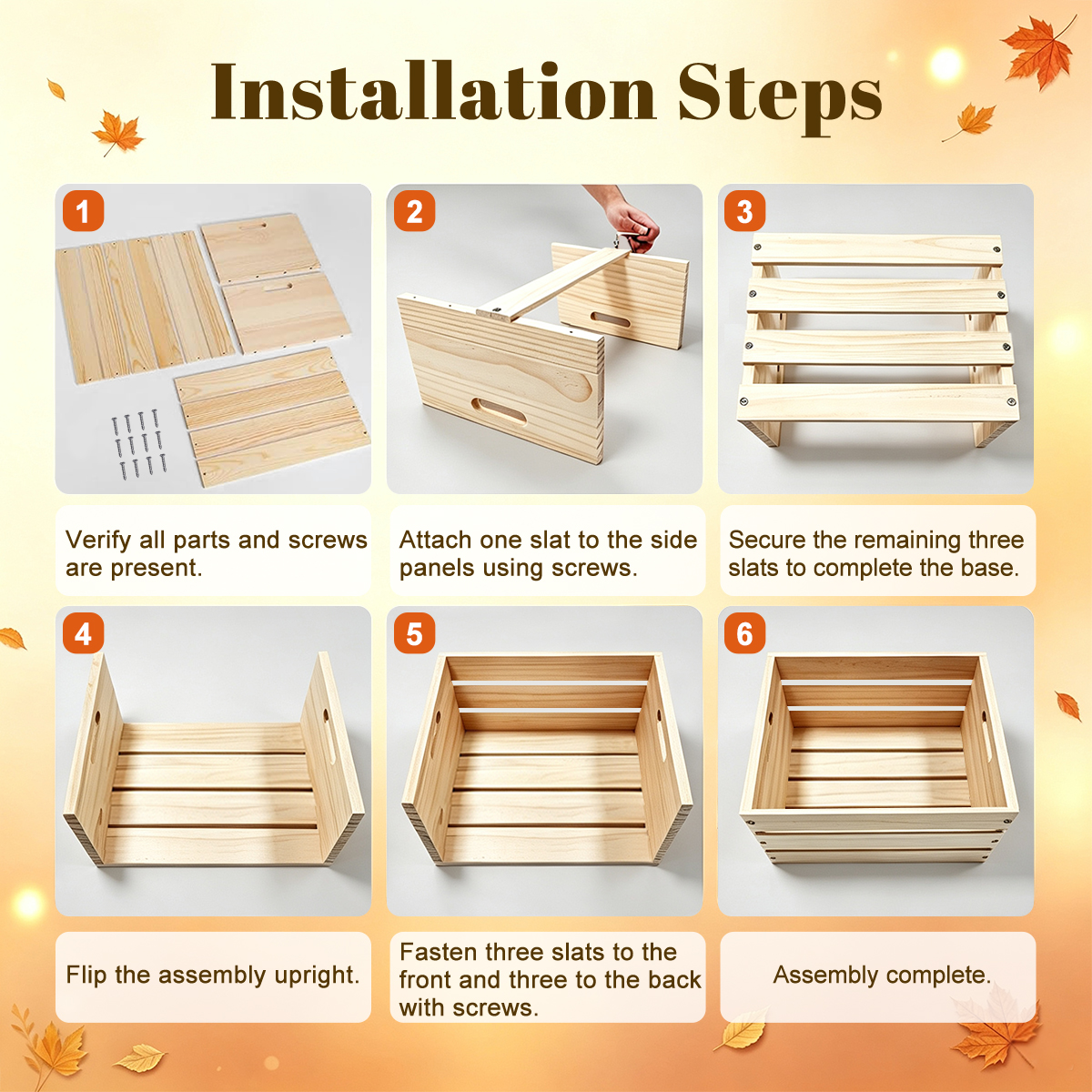Wooden Storage Crate