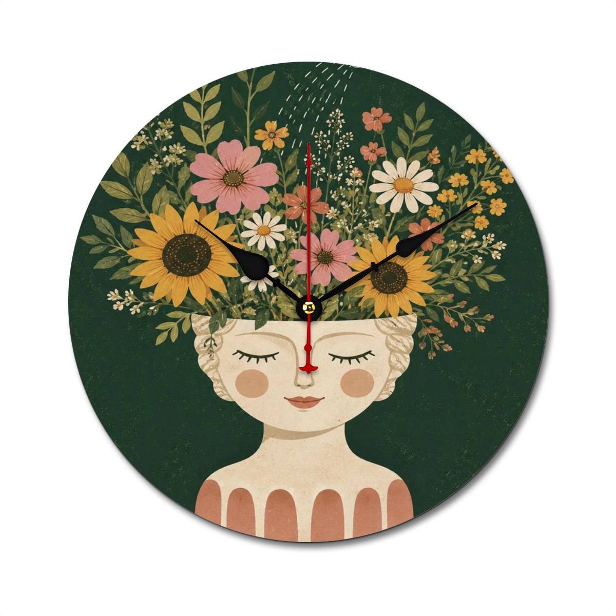 Wooden Round Wall Clock