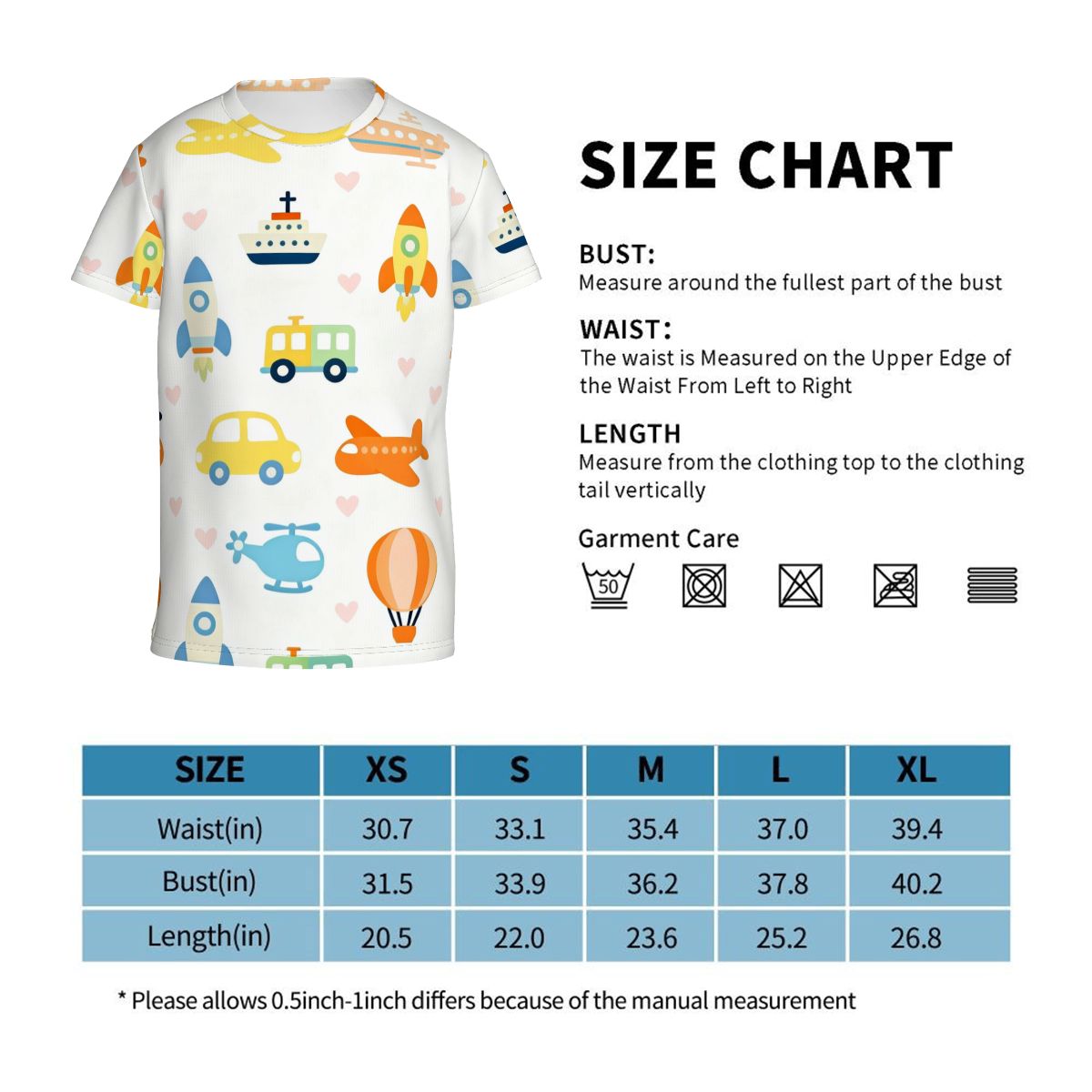 Camisetas para adolescentes (diseño multifacético)